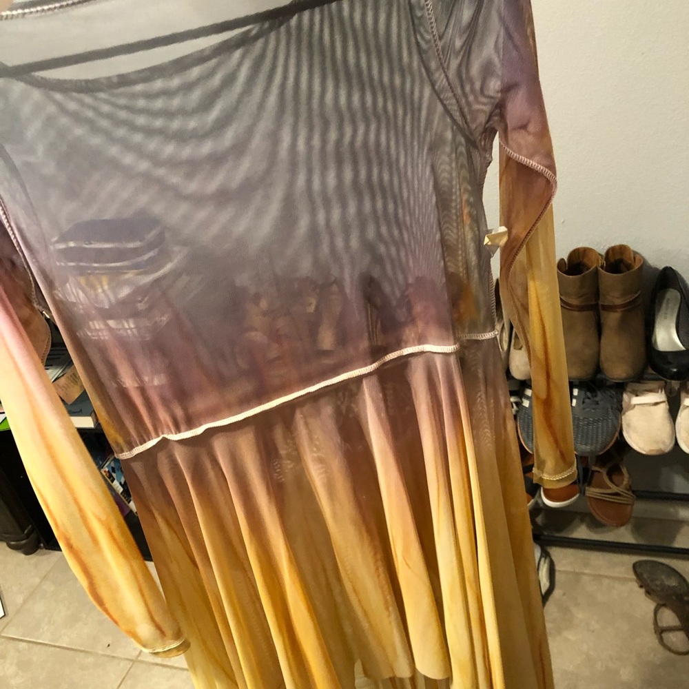 ombré dance dress